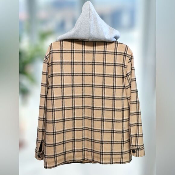 š„š„ MuntheāREADING JACKET OUTERWEAR Coat Insulated flannel Shacket Sizeā34 - Picture 5 of 16